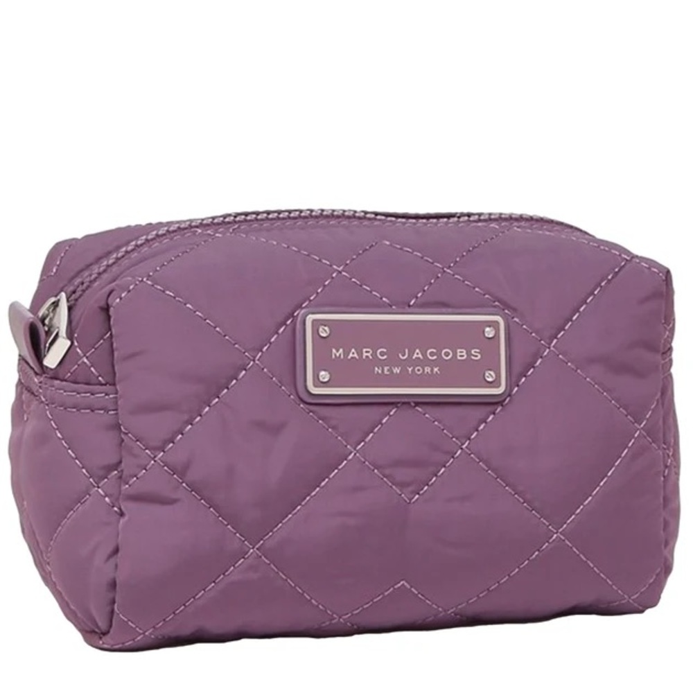 Marc Jacobs Large Quilted Cosmetics Pouch in Purple Gum M0011326